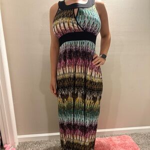 Susan Lawrence Multicolor Maxi Dress